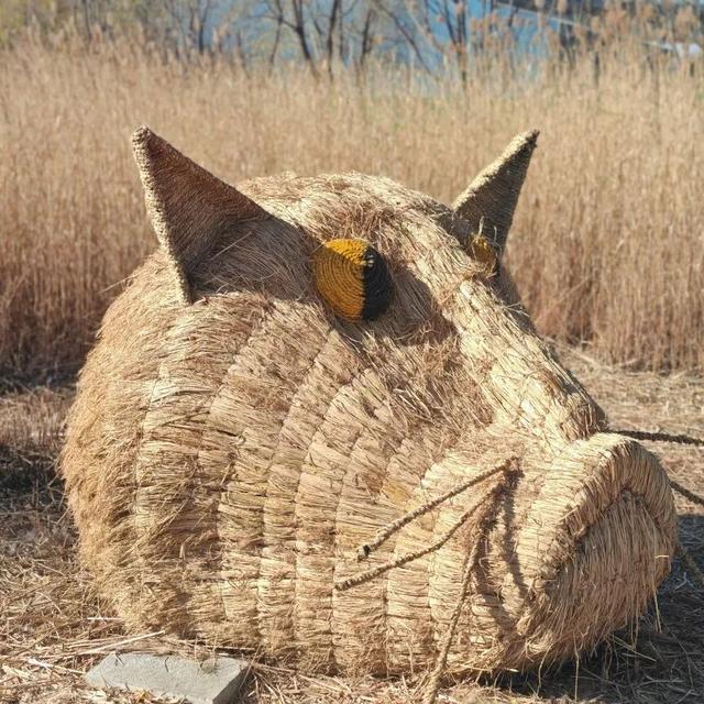 大风刮出绝美晴天！北京园博园湿地稻草人展持续营业中，蓝天湿地拍爆朋友圈