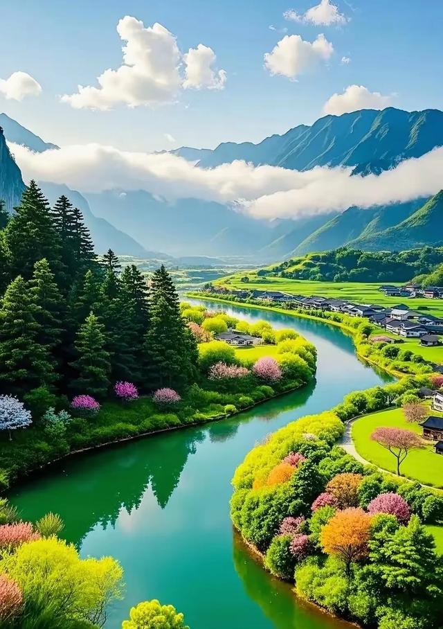 #美丽风景 #蓝天白云绿草地 #自然风光