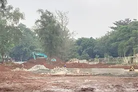 海口金牛岭公园升级改造在施工了！预计明年春节前完工图片