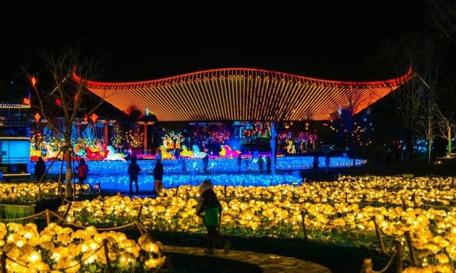 奇幻灯节来袭：孙悟空亮相北京世园，夜色中的神话之旅