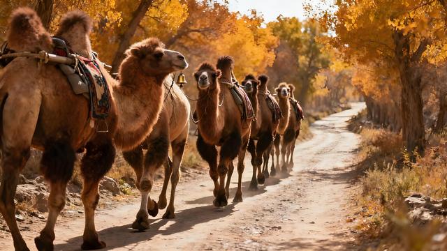 雁字裁云处，青城染就北疆最瑰丽的秋色长卷