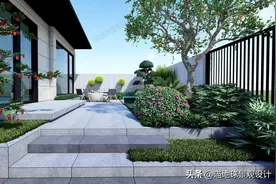 成都的L形别墅庭院改造设计图片