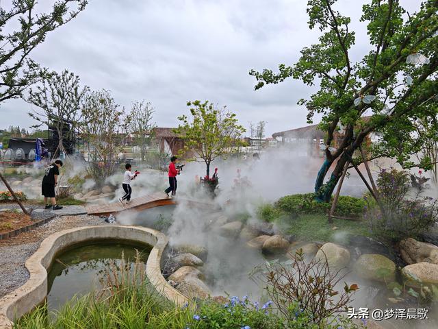 云梦仙境花开十月花雾醉游人