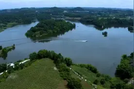 碧水青山入画来——遂宁市大英县寸塘口水库绿美建设绘就水生态新画卷图片