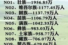 我国人口最多少数民族排行榜，终于有人整理出来了，收藏看看图片