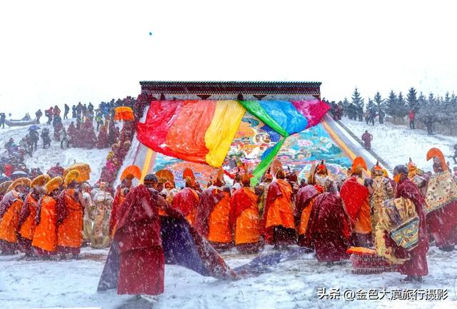 正月甘南,才是真正的信仰天堂,带你走进藏区的盛大节日--晒大佛