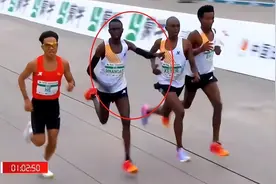 马拉松事件升级，黑人选手：帮他获胜,签有合约，仍有一大遗憾图片