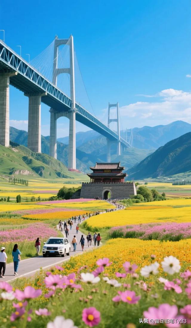 打卡壮观的黄河大桥，感受自然与现代的完美融合！