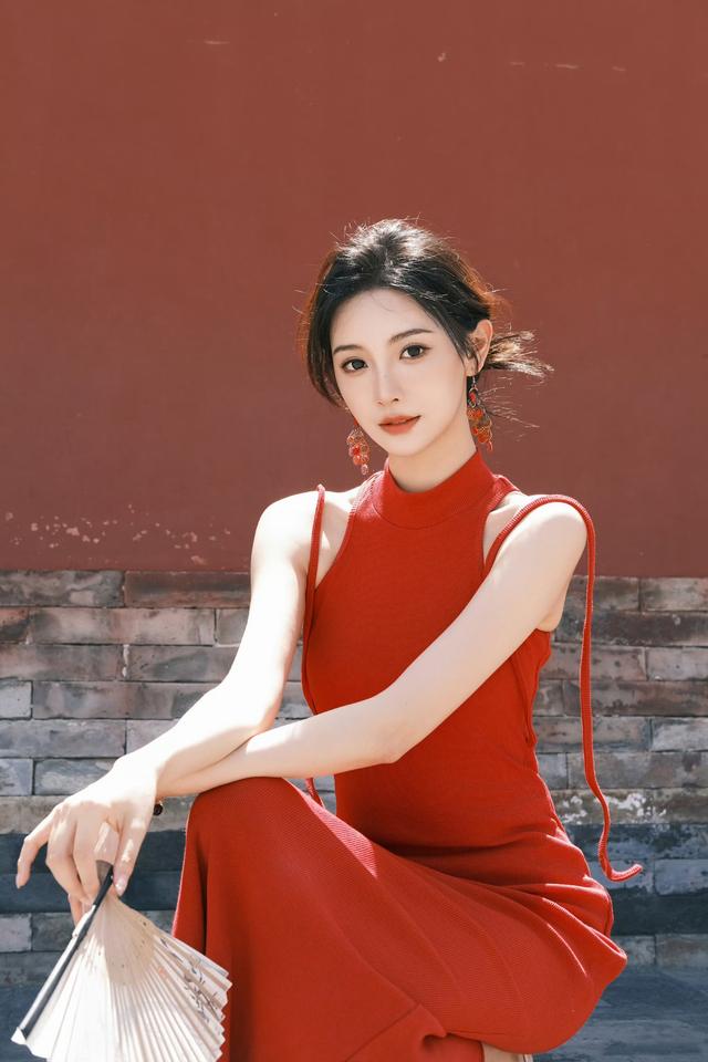 天坛红裙大片美到犯规！这氛围感绝了！