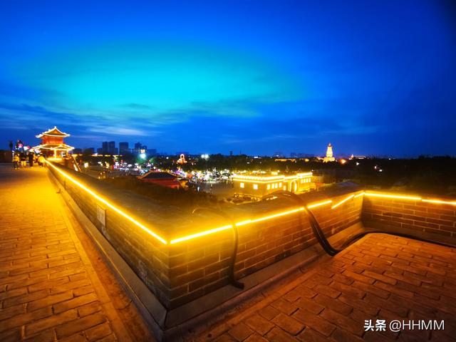 开启正定古城之旅！夜景很美！