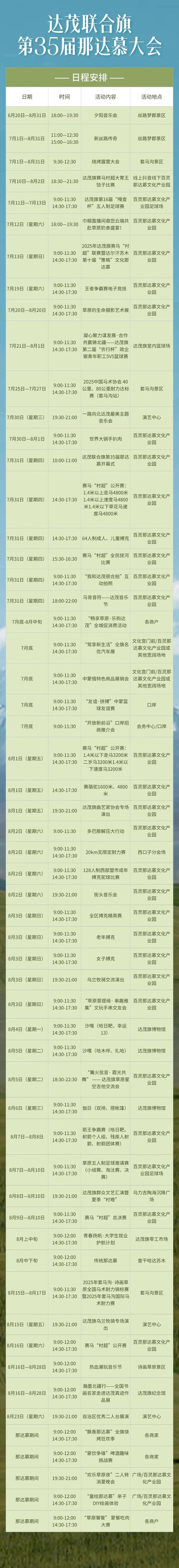 7月31日起，超全攻略带你玩转包头这场草原盛会！