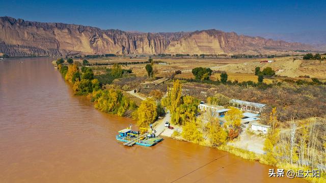 以金黄为主色调的秋日景泰龙湾