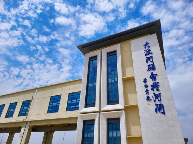 泰汶新貌｜山东泰安肥城市：大汶河砖舍拦河坝风光