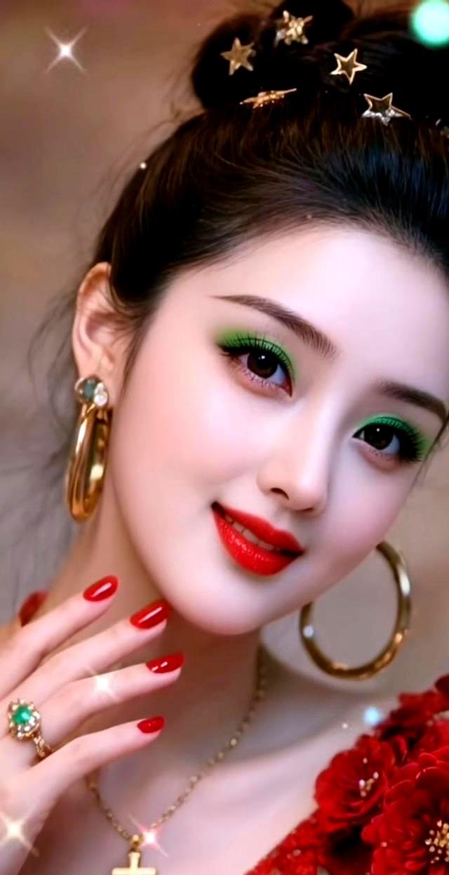 这人间纵有千般色	，不及你一笑，让岁月皆染了香，