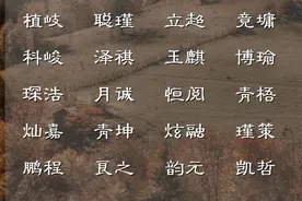 男孩名字库：这些男宝宝名字，个个爽朗清举图片