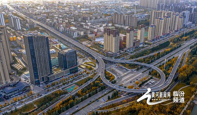 【视觉临汾】初冬临汾层林尽染 城市湿地如诗如画