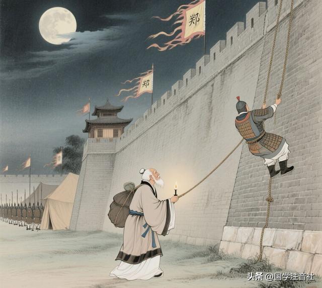 《烛之武退秦师》全文逐句精读详注，古文观止必读名篇推荐！