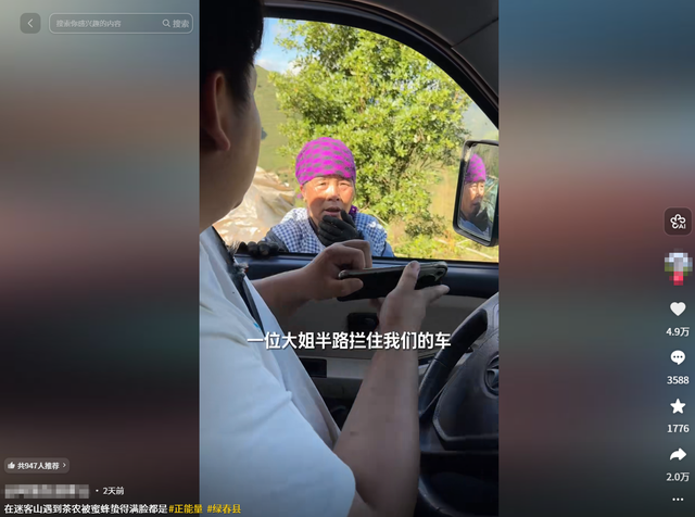 云南大姨被蜜蜂狂蜇，满脸蜂刺求助，过路司机惊呆，网友直呼惊险