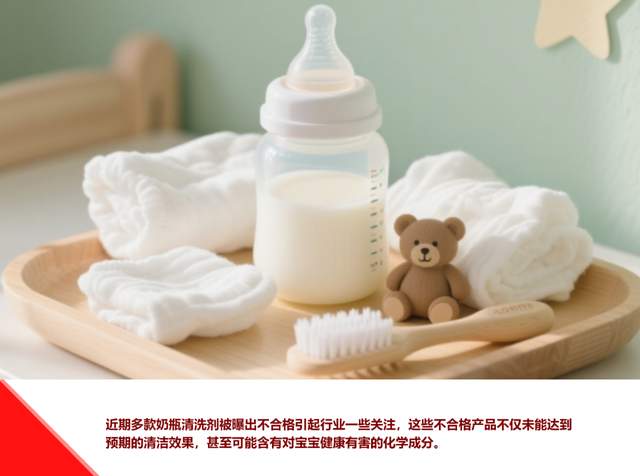 安全底线失守?多款奶瓶清洗剂不合格彰显行业乱象