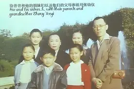70年代，张幼仪在美国豪宅花园里拍下全家福，雍容富贵，儿孙满堂图片