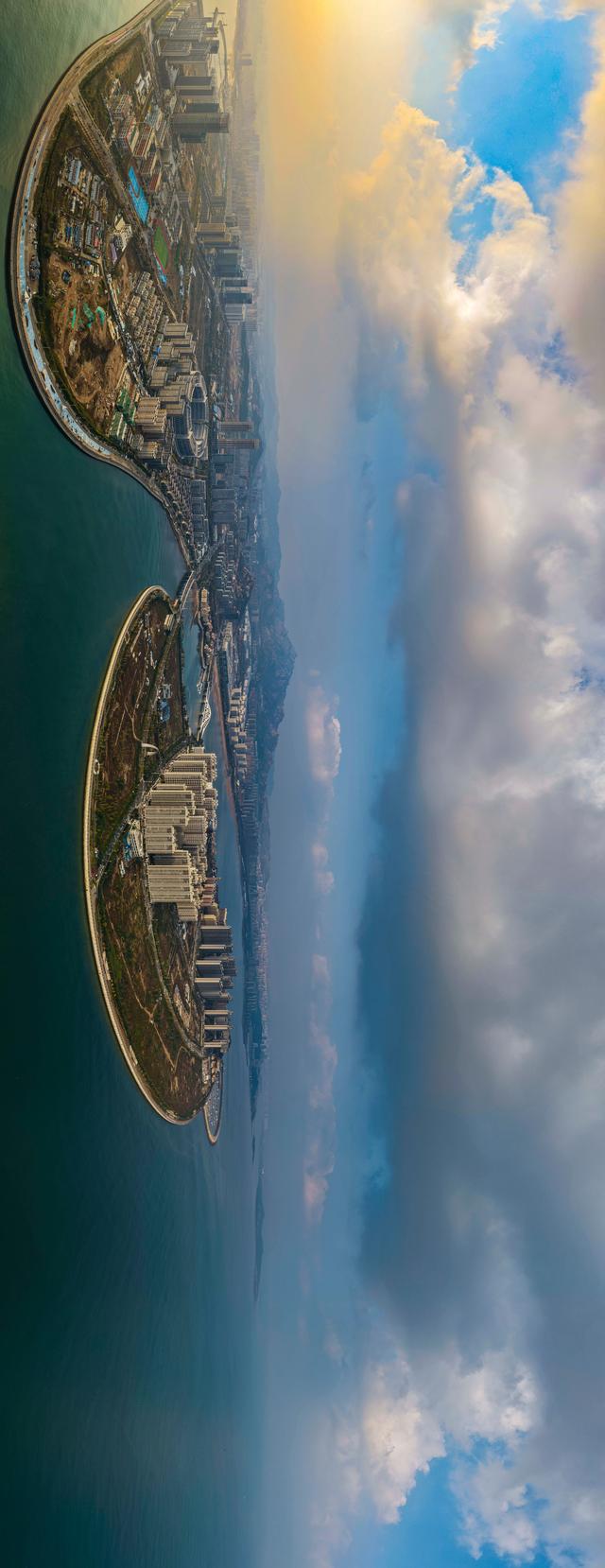 来灵山卫街道赏秋，邂逅星光岛梦幻山海诗画，五彩斑斓美得惊艳