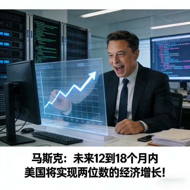 马斯克：未来12到18个月内 美国将实现两位数的经济增长！