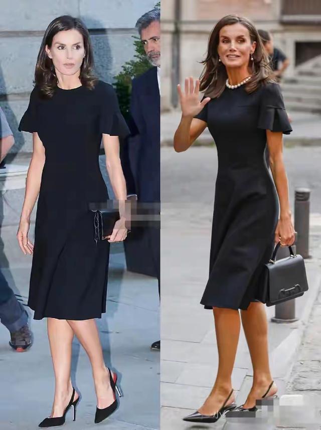 费利佩六世携王后抵达北京，莱蒂齐亚穿中式花朵外套，美丽有气质