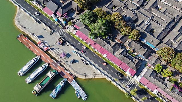 2024深秋四川行14 阆中古城2嘉陵江游船码头、华光楼、中天楼