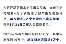 北京新能源汽车家庭入围分预测图片