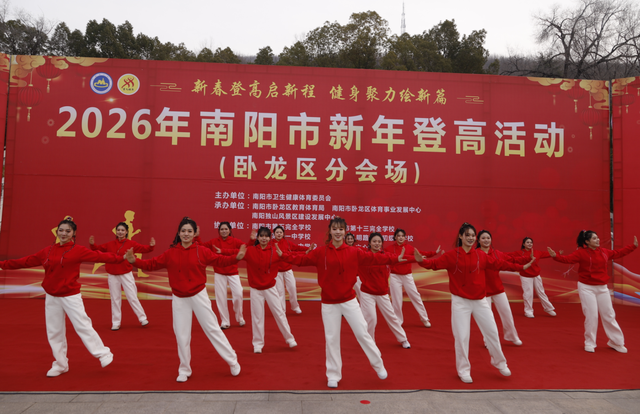 2026年南阳市新年登高活动在独山森林公园举行