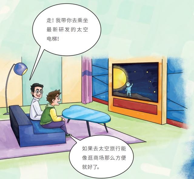 坐着电梯上太空?