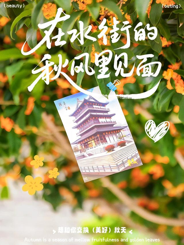 水街秋日限定，桂花味的约会太甜了🍂