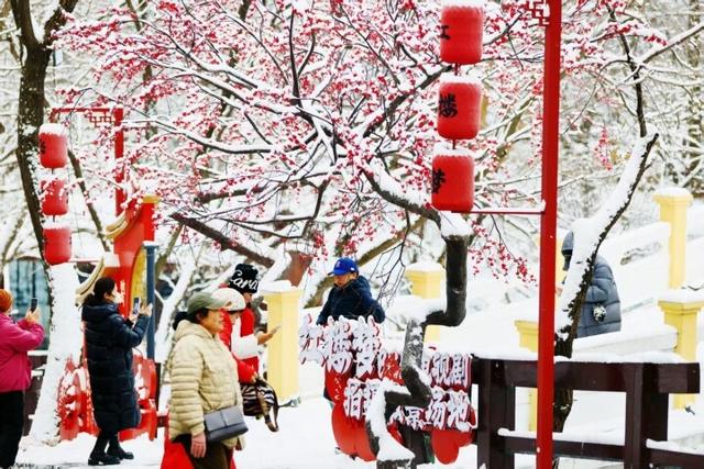 千山冰雪盛景 游客纷至沓来
