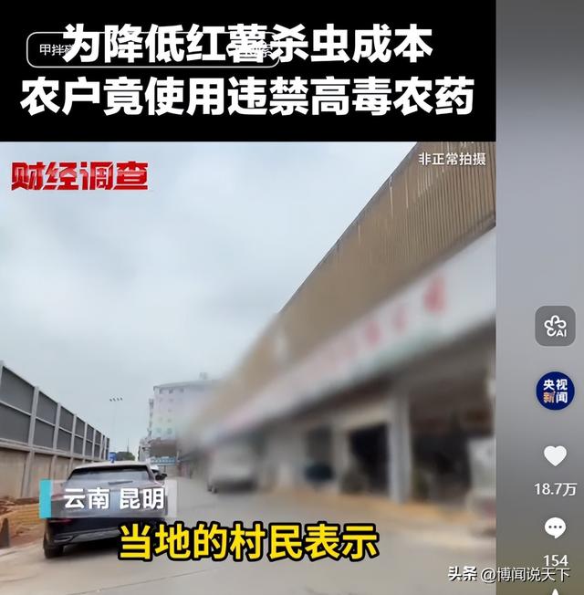 央视曝光毒红薯！商户主动投毒，流窜至全国多地，背后利益链曝光