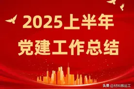 2025上半年党建工作总结及下半年工作计划（完整版）图片