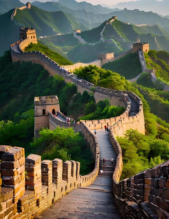 《金陵一对. 联连中国》上联:八达岭好汉丈度天涯；