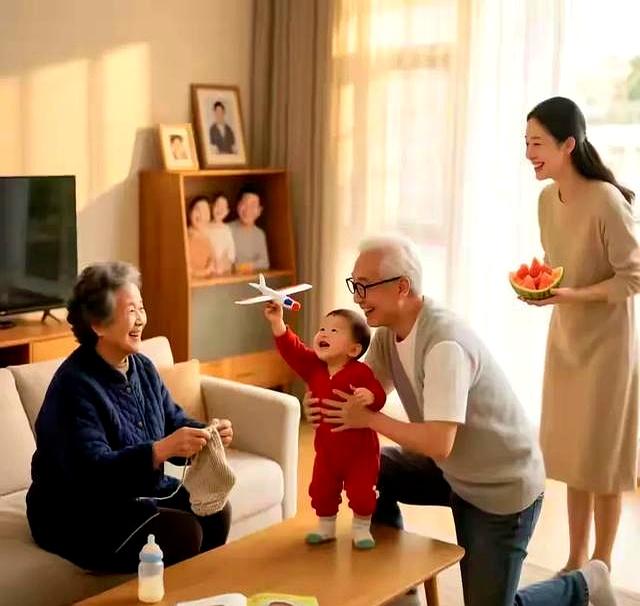 发现了没，凡是家里添了孙子，大部分老人都会发生以下变化