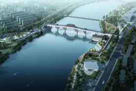 赣州八境台附近将新建一座景观桥图片