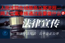 人民法院在线服务立案流程------网上立案审核通过后要做什么。图片