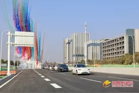 隆兴大桥（下庄湖桥与金水大道连接段）正式通车图片