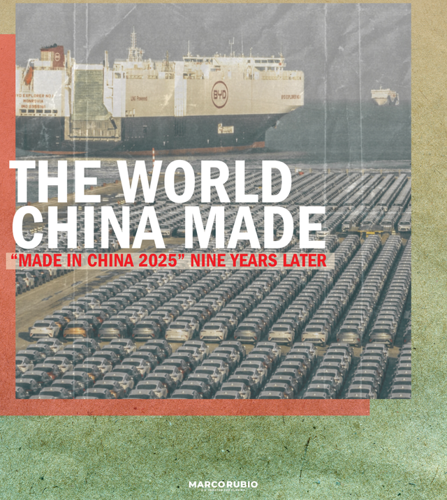 美国到底在怕什么：卢比奥写了一份关于中国制造的“恐慌报告”