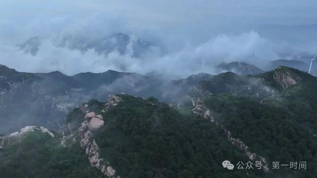 雨后汤王山出现云海美景