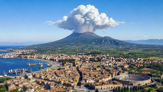 AI结合实景，模拟火山爆发如何摧毁一座城市？杭州有一场文物展带你回到公元79年灾难现场