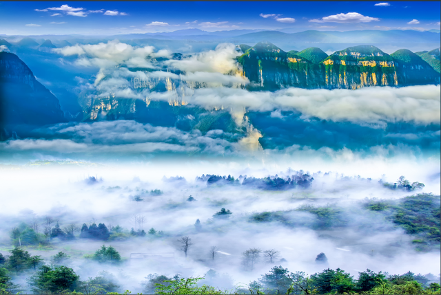 雨中的恩施大峡谷有多美！