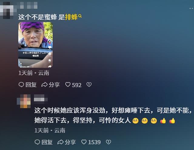 云南大姨被蜜蜂狂蜇，满脸蜂刺求助，过路司机惊呆，网友直呼惊险