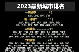 新一线，二线，三线，四线城市。对照看看！有没有你的城市？图片