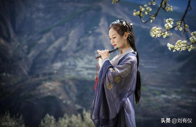 在镇江南山我见到一位女子，衣裙月帔仙姿玉貌，林下风致惊为天人
