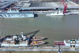 下饺子继续，2024中国海军下水舰艇15万吨，与美国比谁更胜一筹？图片