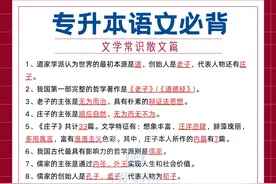 专升本语文必背文学常识100题❗卷王版(二)图片