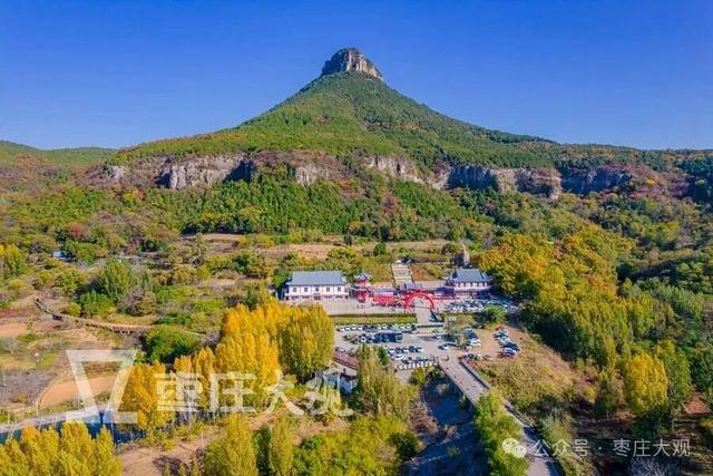 红叶季，在枣庄抱犊崮崖壁上拍到我的人生照片！